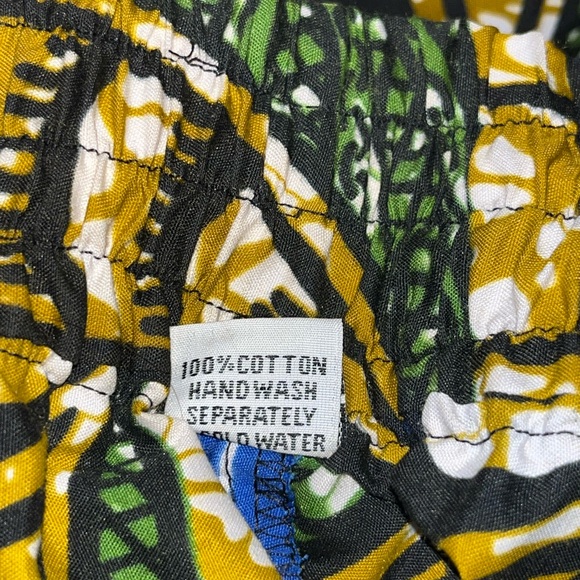 Laddi African print floral cotton full-circle belted midi skirt one size scarf - Picture 4 of 12